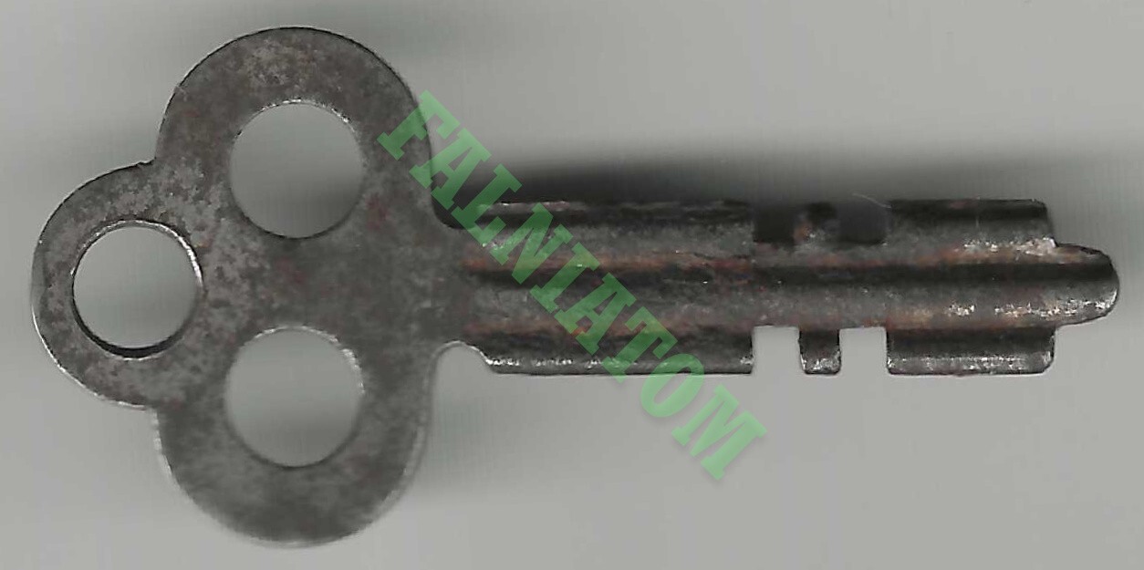 Vintage Double Sided Flat Key -  Approx 2" Long