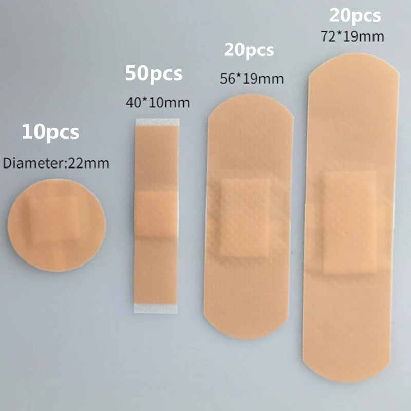 100pcs First Wound Strips Patch PEBand Aid Breathable Finger Dressing Adhesive B