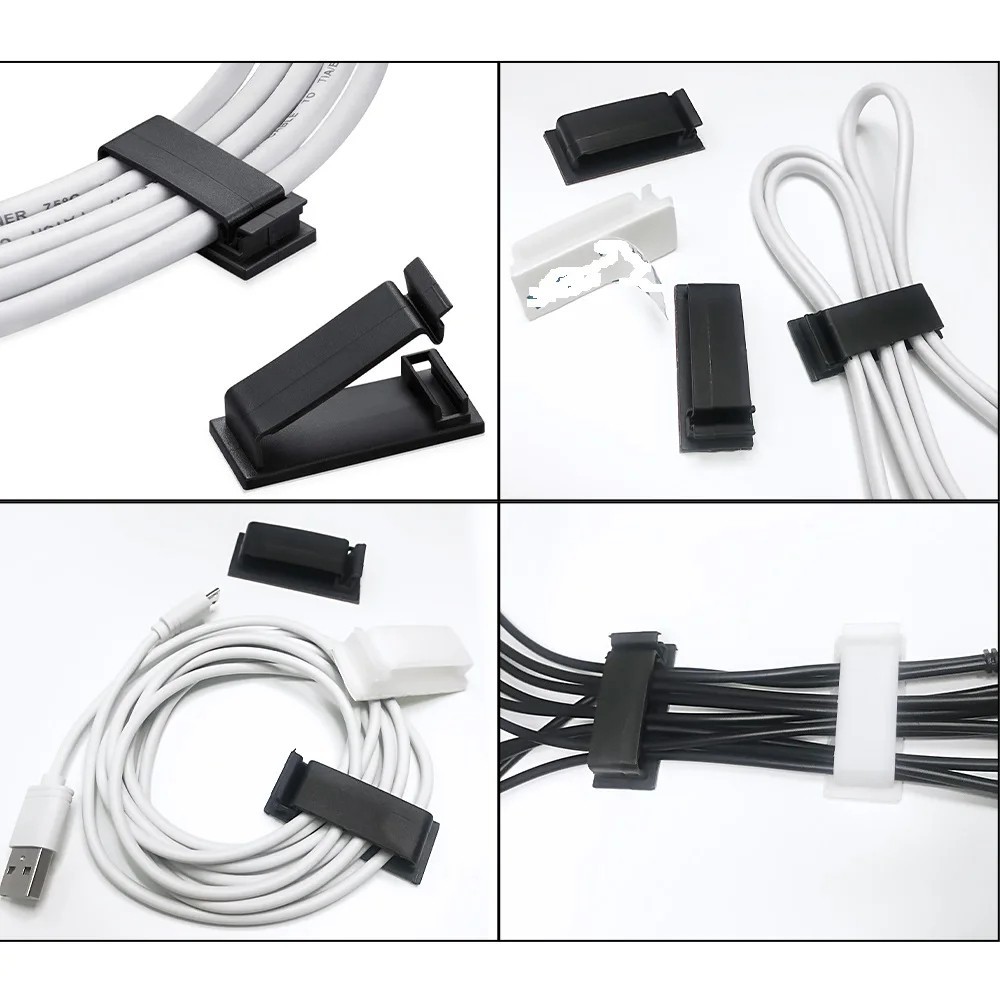 Cable Management Kit 300PCS Wire Organizer Set Self Adhesive Clips Sleeve & Cabl