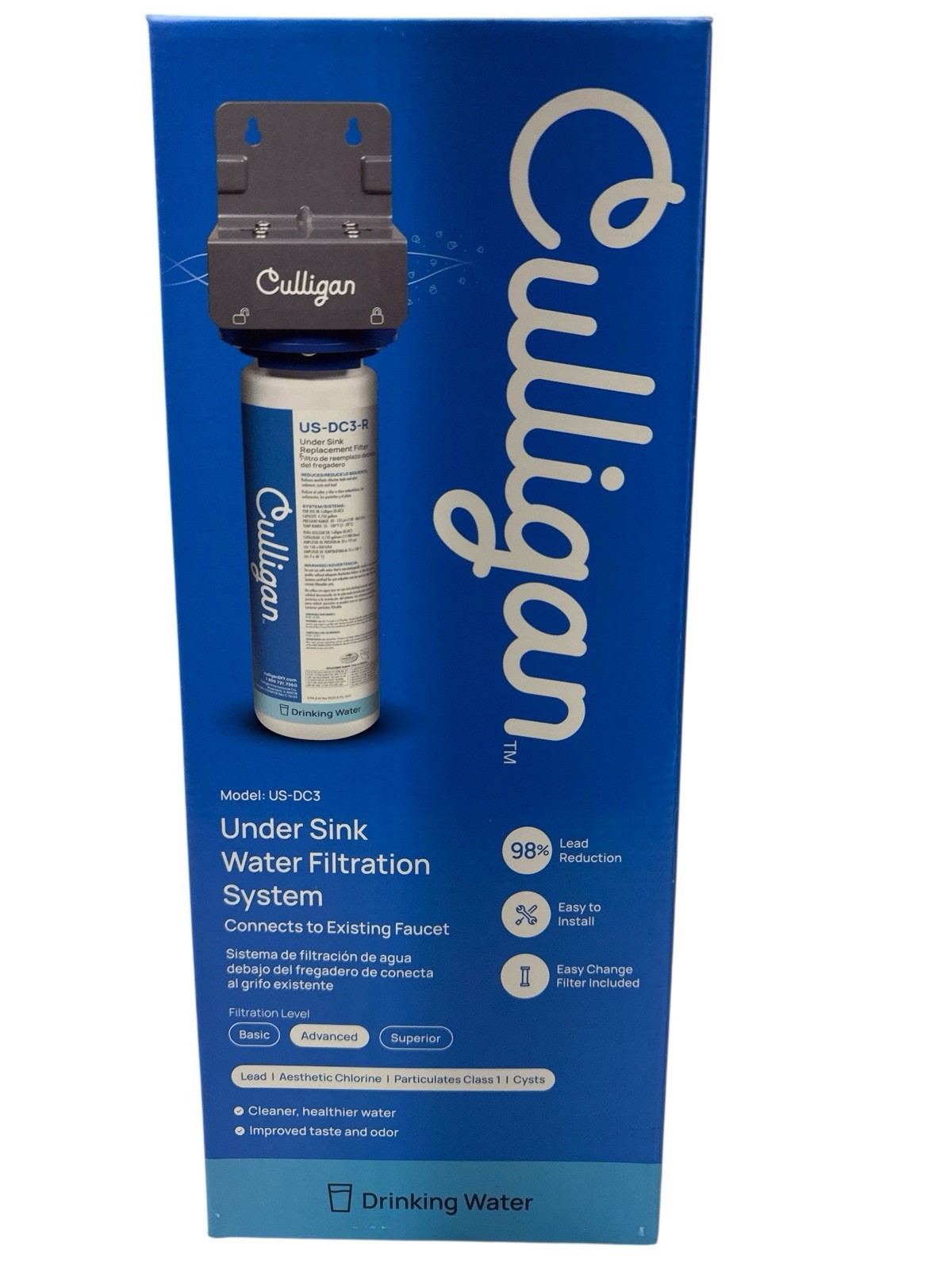 Culligan Under Sink Water Filtration System US-DC3 New