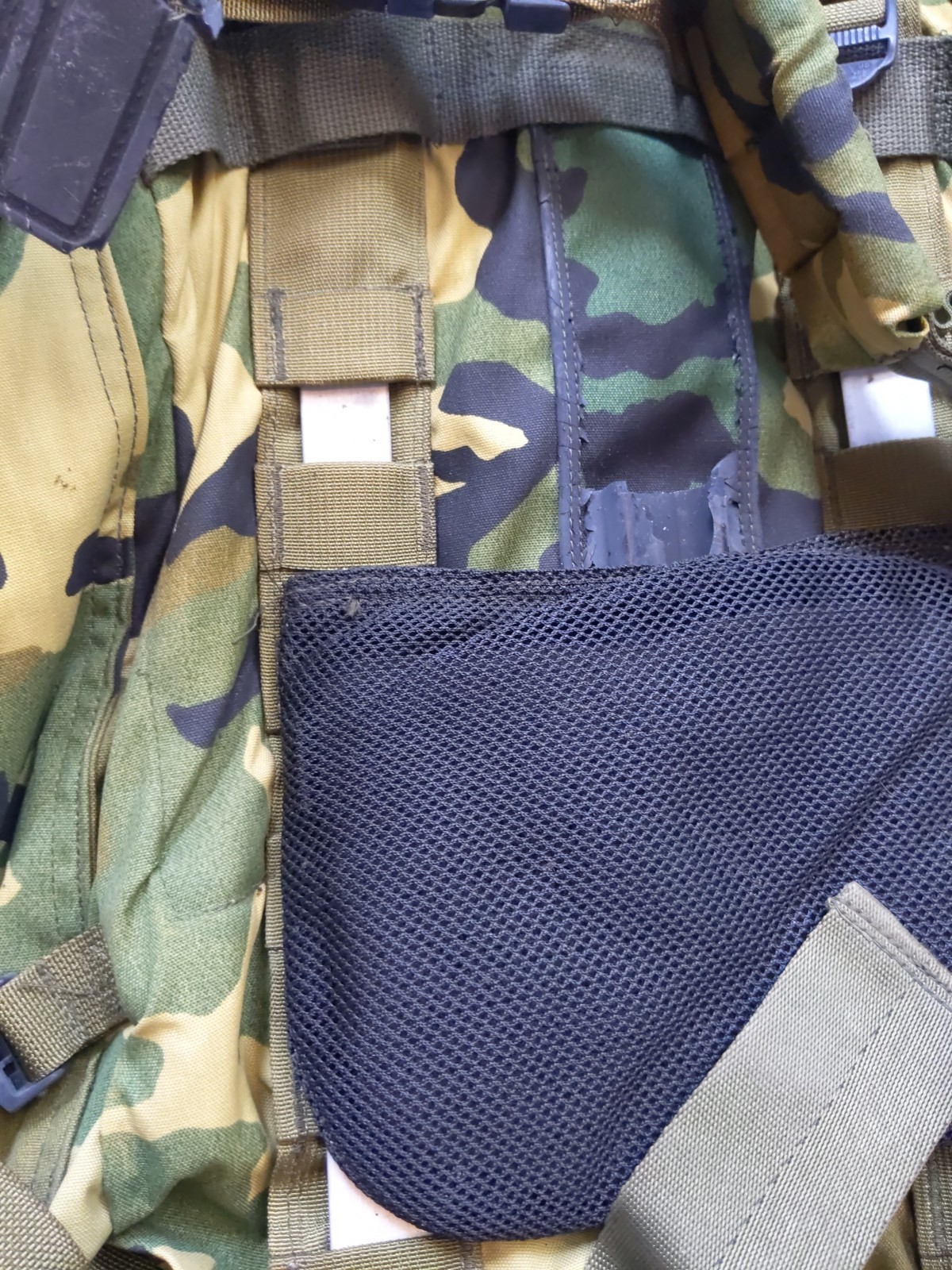 Medium Army Military Camo Field Pack With Internal Frame Plus Small Backpack