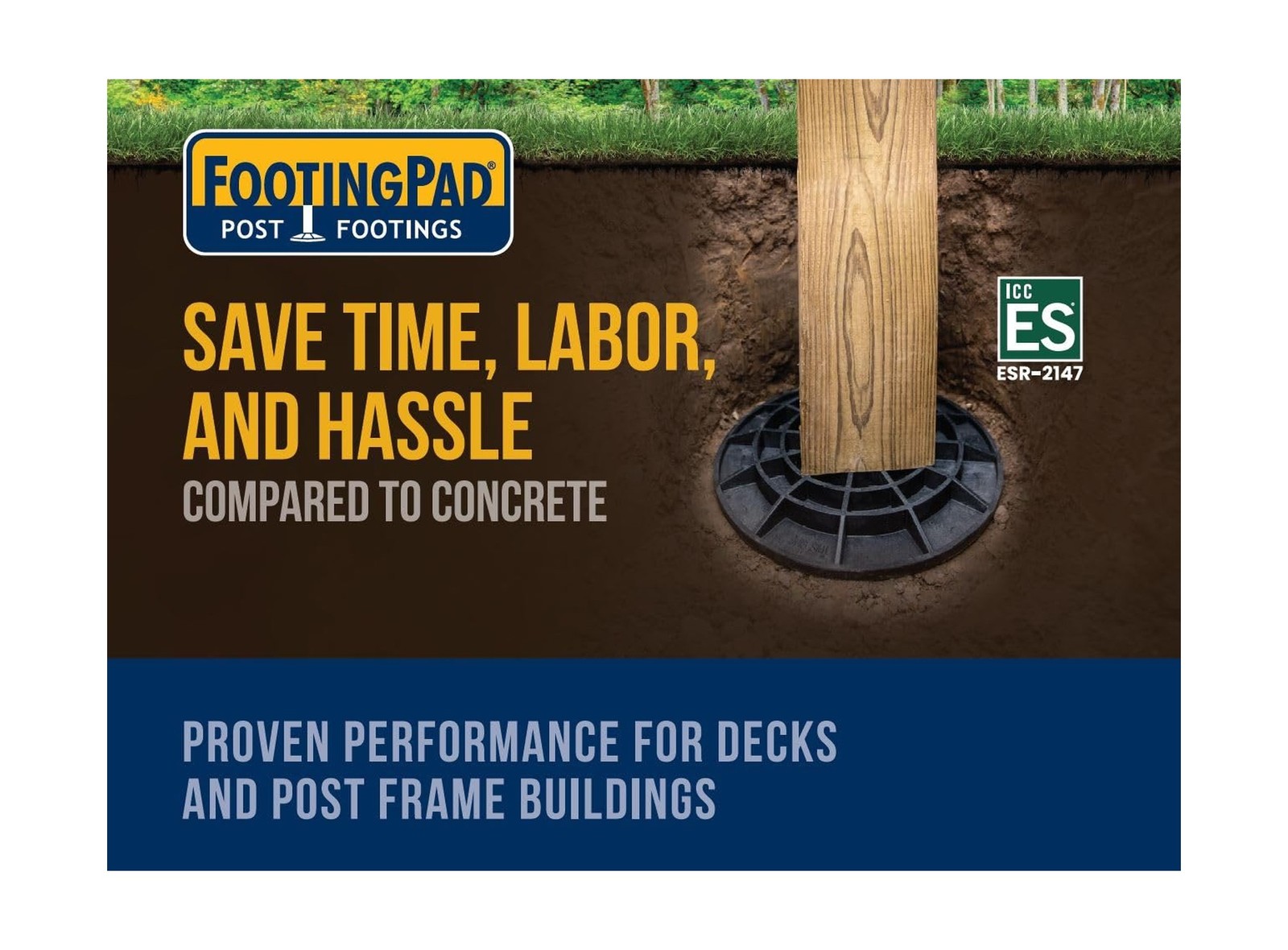 10" Diameter FootingPad 4-Pack