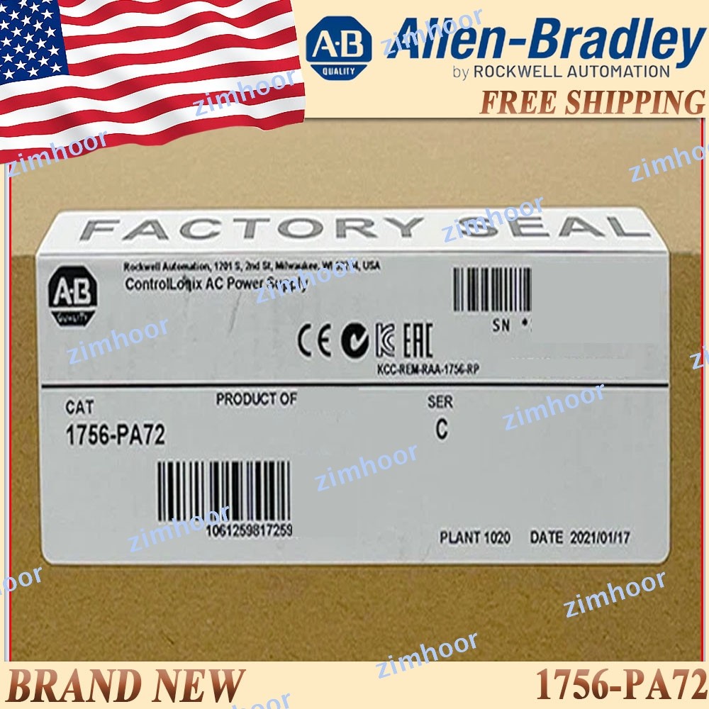 AB 1756-PA72/C ControlLogix AC Power Supply Module New Sealed New In Box US