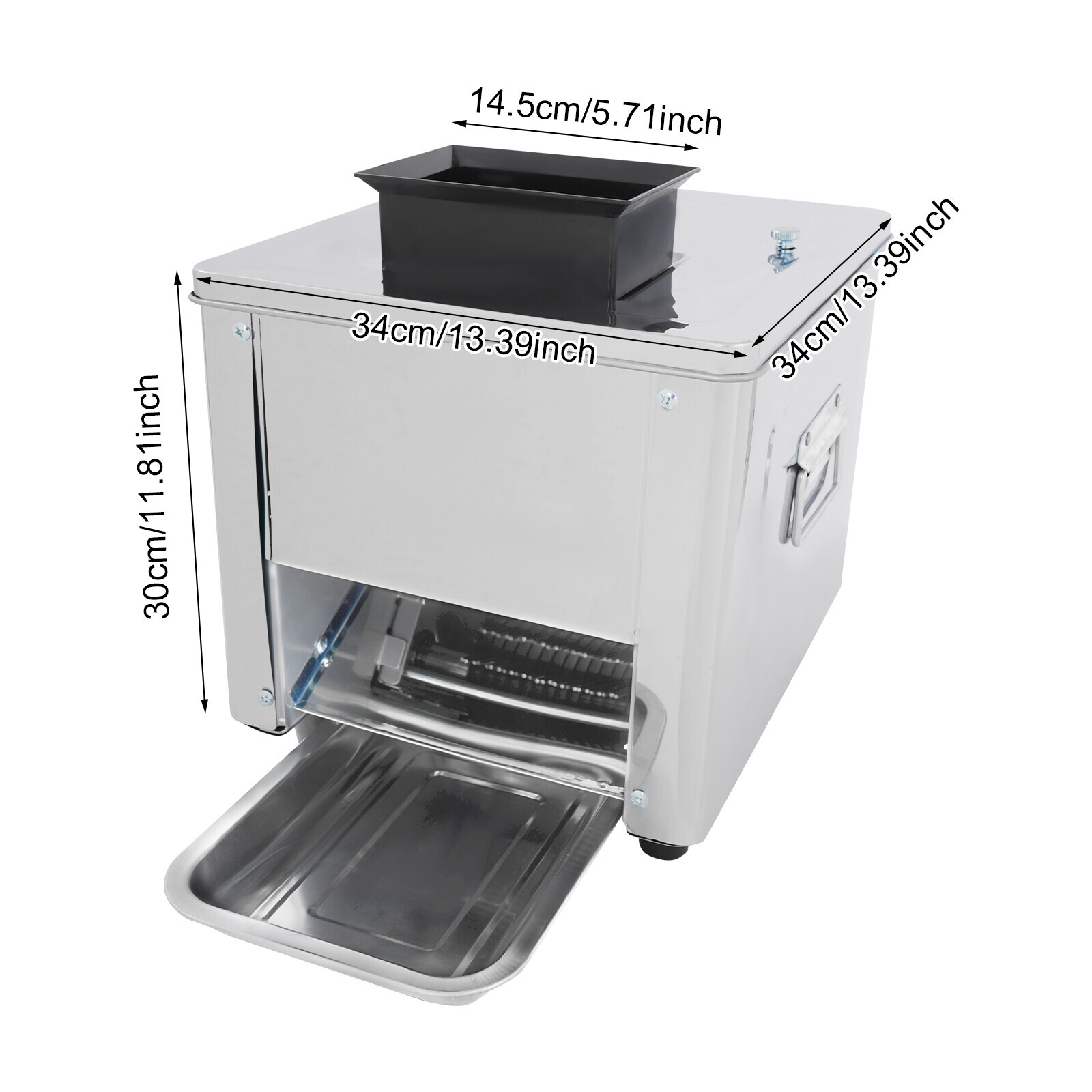 110V Electric Meat Cutter Meat Slicer Shredded Cutting Machine Stainless Steel