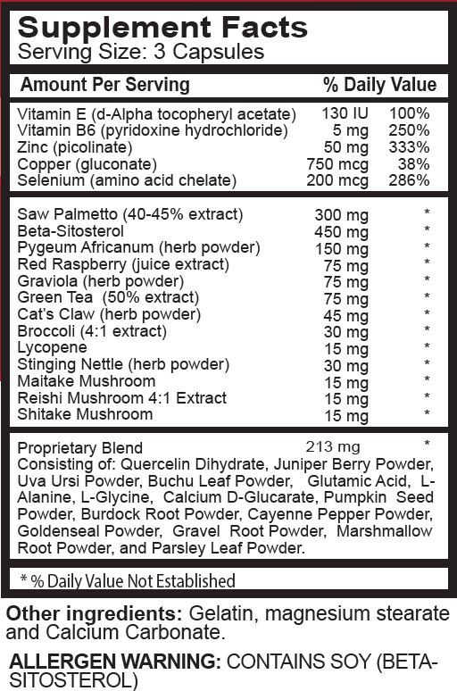 Cat’s claw bark - PROSTATE SUPPORT - Broccoli superfood 3 Bottles