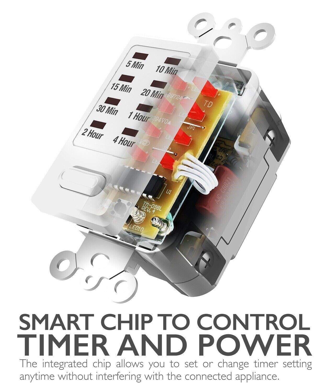 Fosmon In Wall Switch Gang Countdown Programmable Timer Auto Bathroom Fan Light