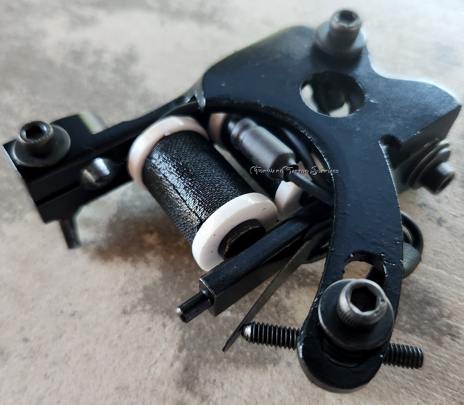 Black Walker Shader Tattoo Machine Black and White Handmade Forward Professional