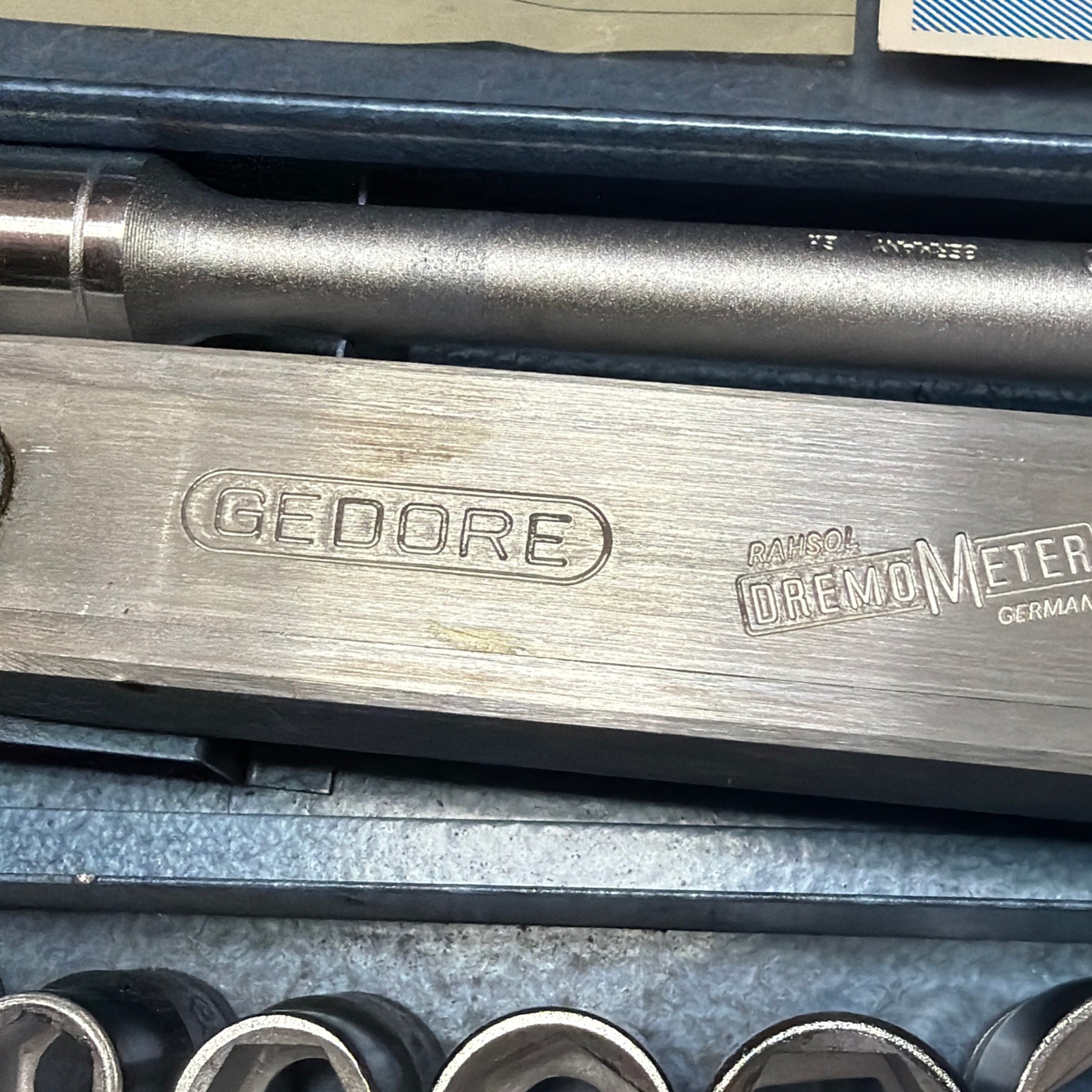 Gedore Rahsol DremoMeter Type B (8566-01) Torque Wrench & 16pc Socket Set