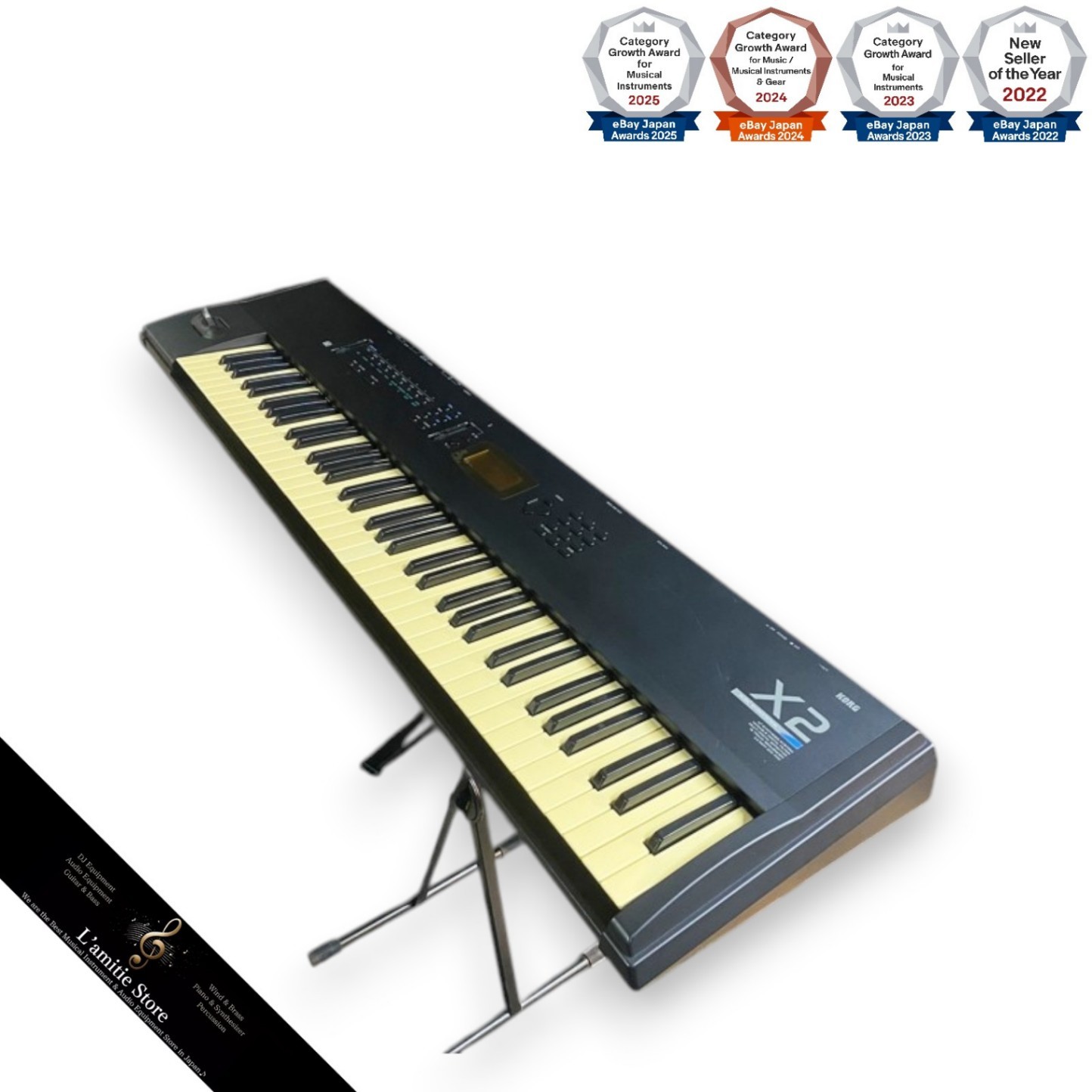 KORG X2 76Key Workstation Synthesizer with AI Sound Seq Effects