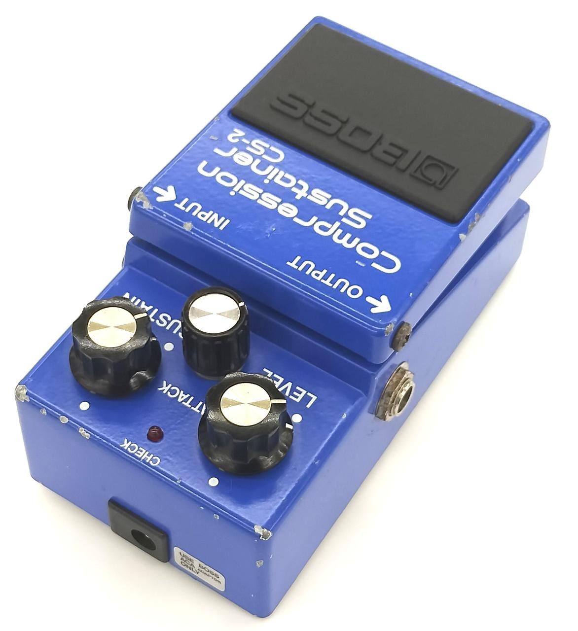 BOSS CS-2 Compressor Pedal with ACA Adapter, Used, Some Wear