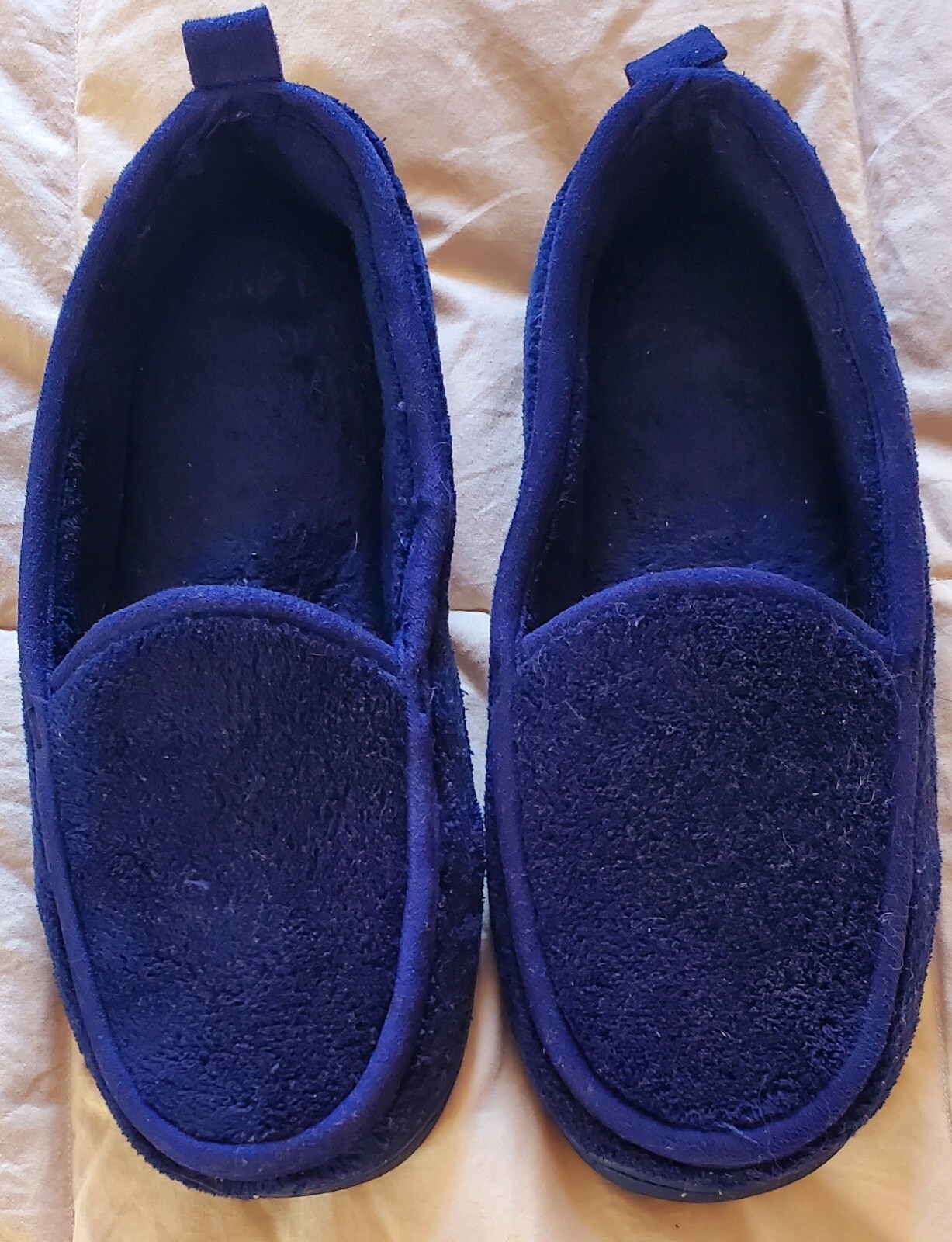 Dearfoams Memory Foam Slippers Blue Men's Size 8 US