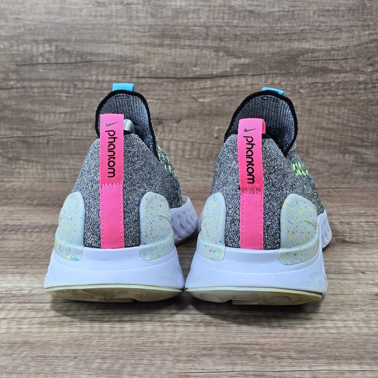 Nike React Phantom Run Flyknit 2 Men's Size 11 Gray Running Shoes (CZ7865-100)