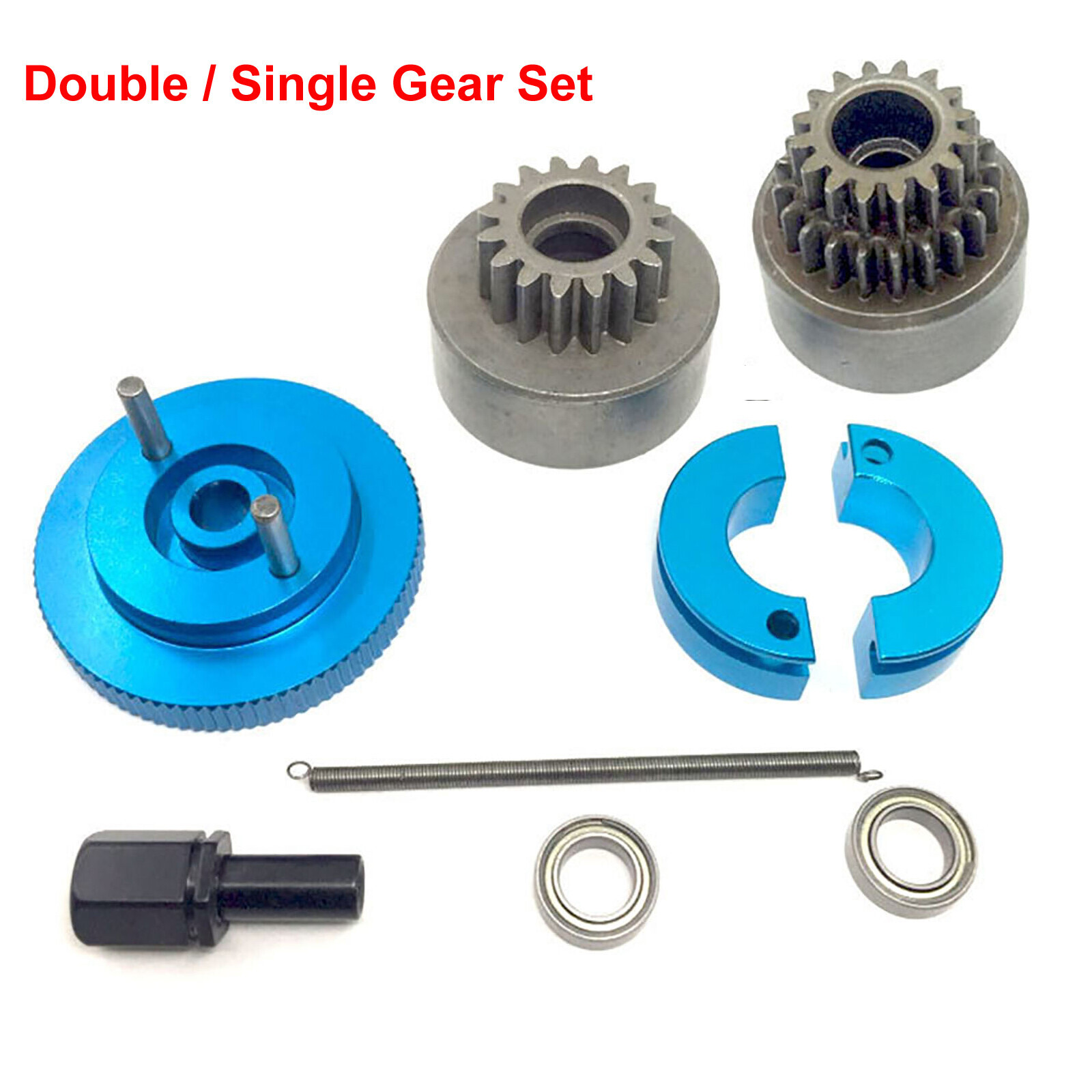 Metal Clutch Bell 16T Gear Flywheel Set For HSP Oil RC 1/10 Truck Buggy Upgrade