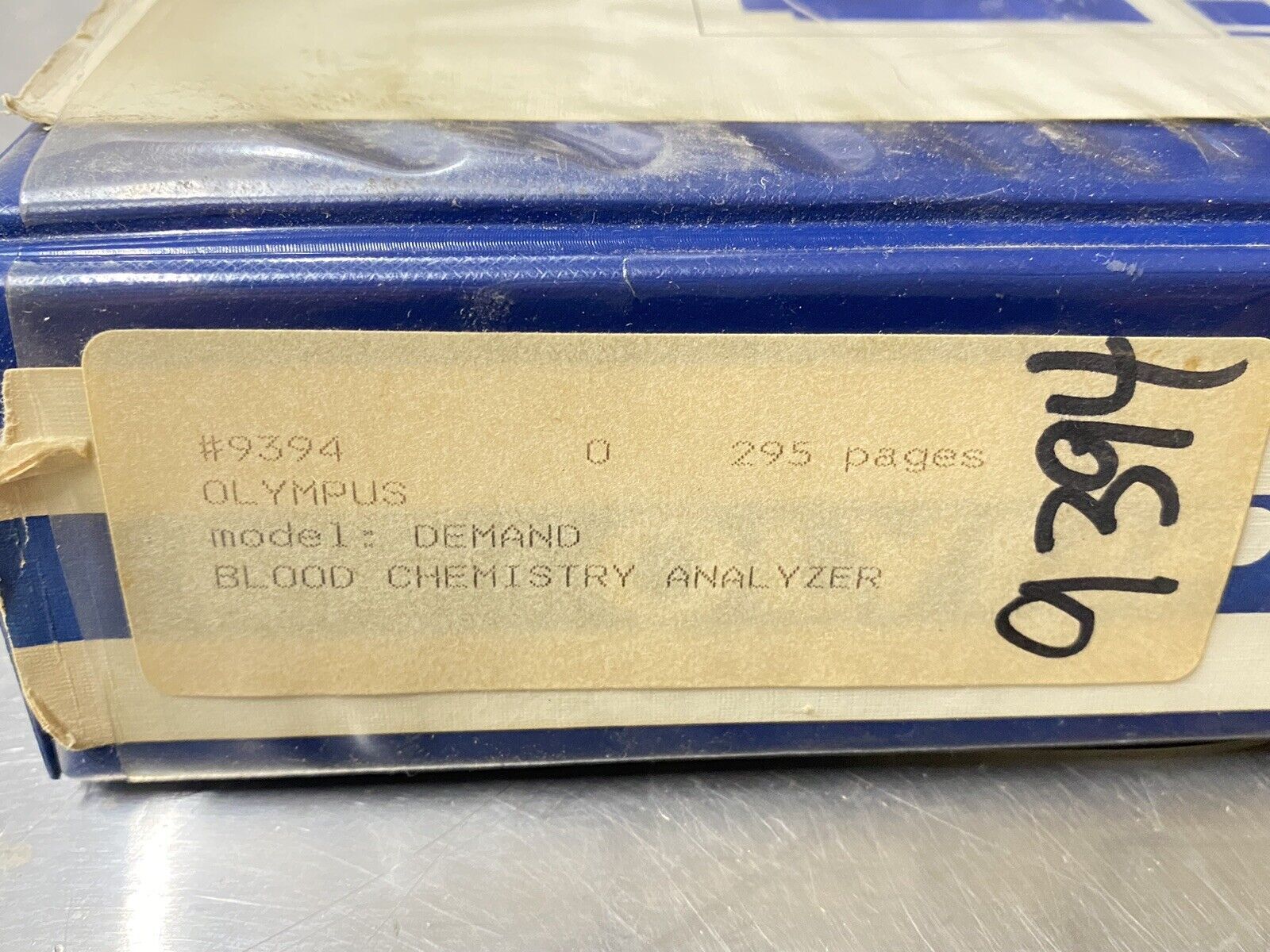 Olympus Demand Blood Chemistry Analyzer - Users Guide / Instructions Manual