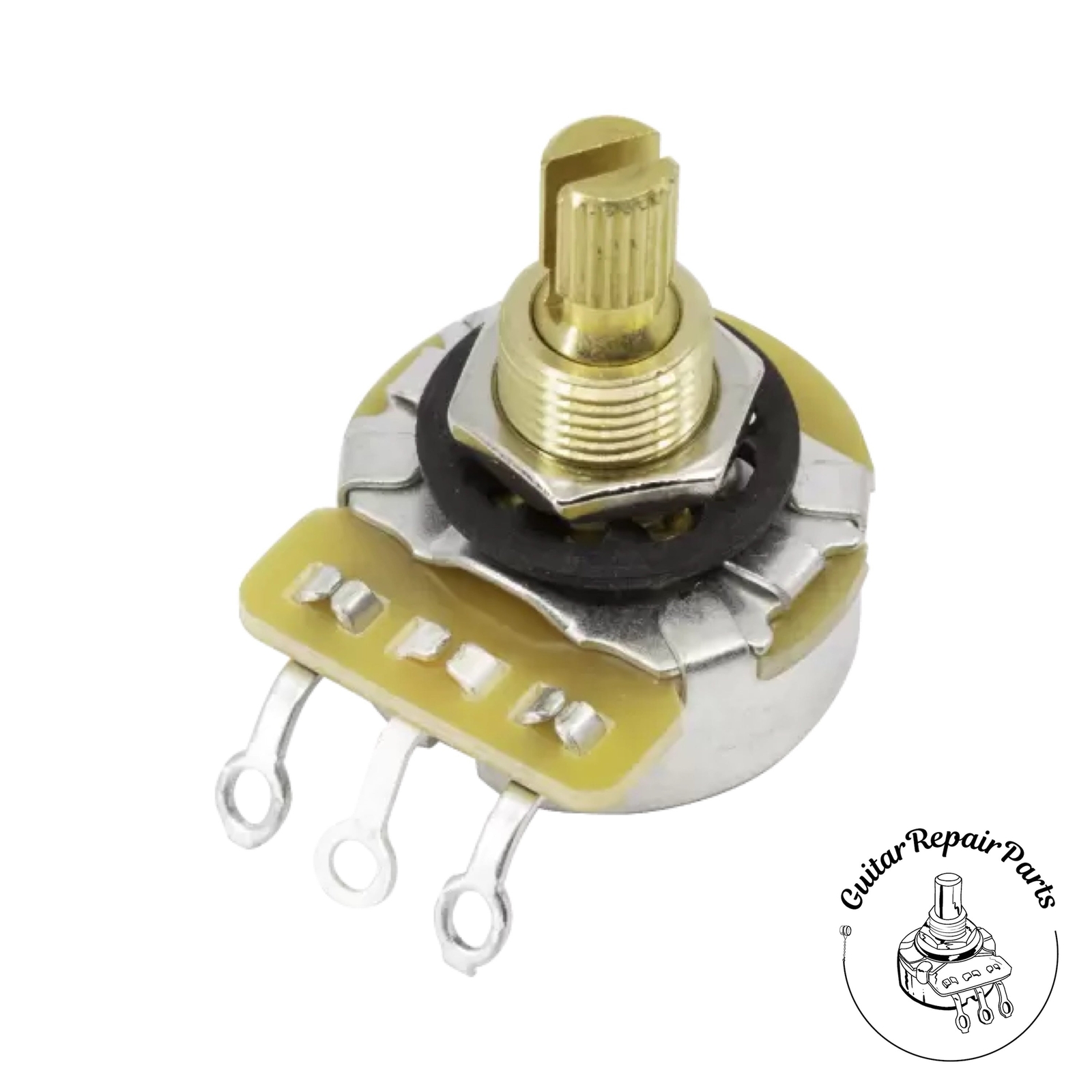 CTS 1 MEG Potentiometer, Series 450G, Audio Taper, 3/8" Bushing, Split-Shaft