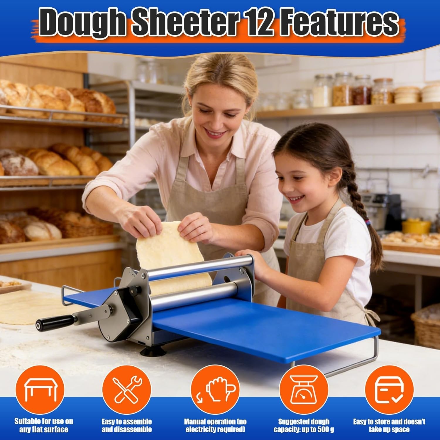 Rolling Machine for Bakery Pizza - Stainless Steel