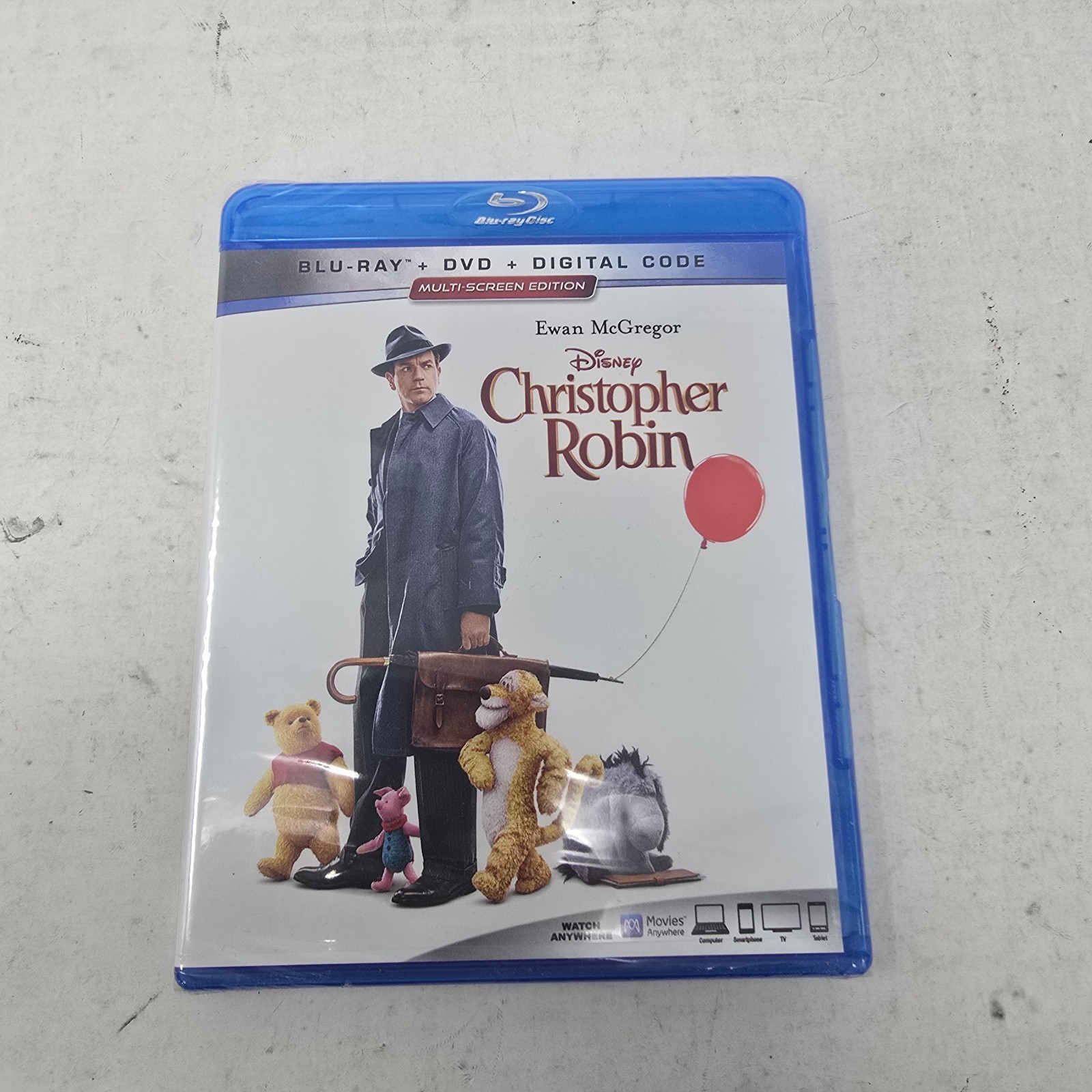 Christopher Robin Blu-ray Disc/DVD/Digital NEW SEALED