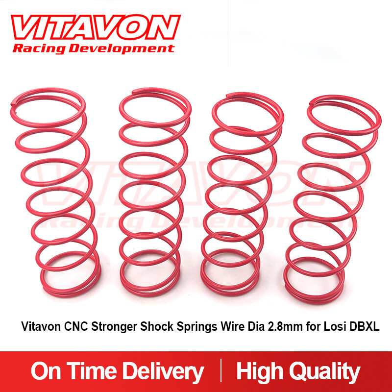 Vitavon CNC Stronger Shock Springs Wire Dia 2.8mm for Losi DBXL Red
