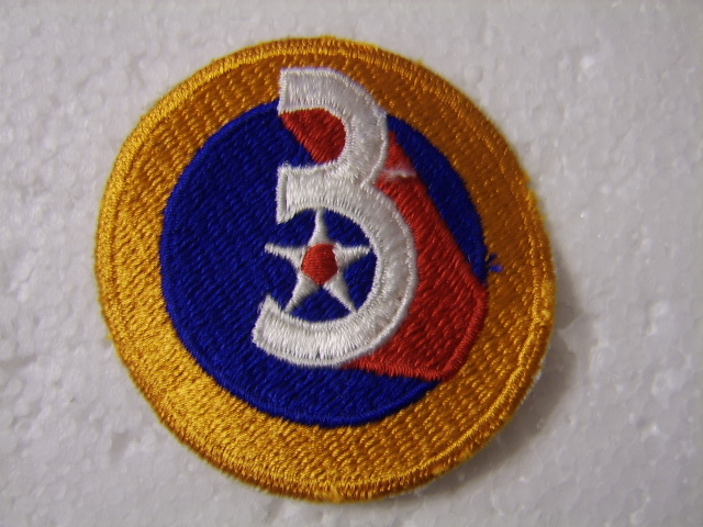 3rd AIR FORCE PATCH CURRENT MANUFACTURER :K6