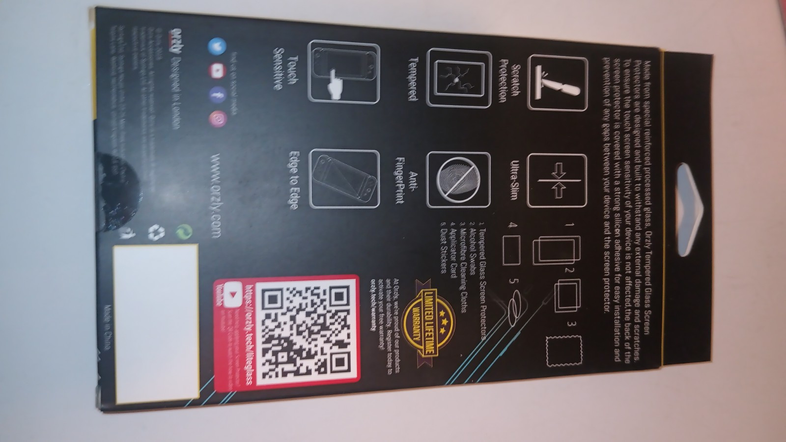Orzly Nintendo Switch Lite SCREEN PROTECTOR