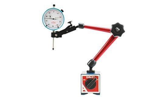 Magnetic Base Indicator Holder 176 Lbs 1" 0.001" Dial Indicator Speed-Set Fine