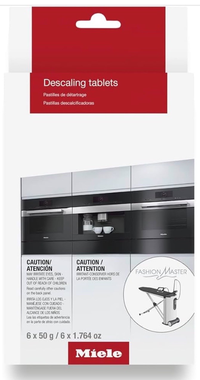 Miele Descaler Tablets 6 Count Coffee Machine Cleaner