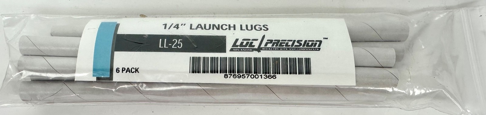 LOC Precision 1/4" Launch Lugs LL-25  6 Pack