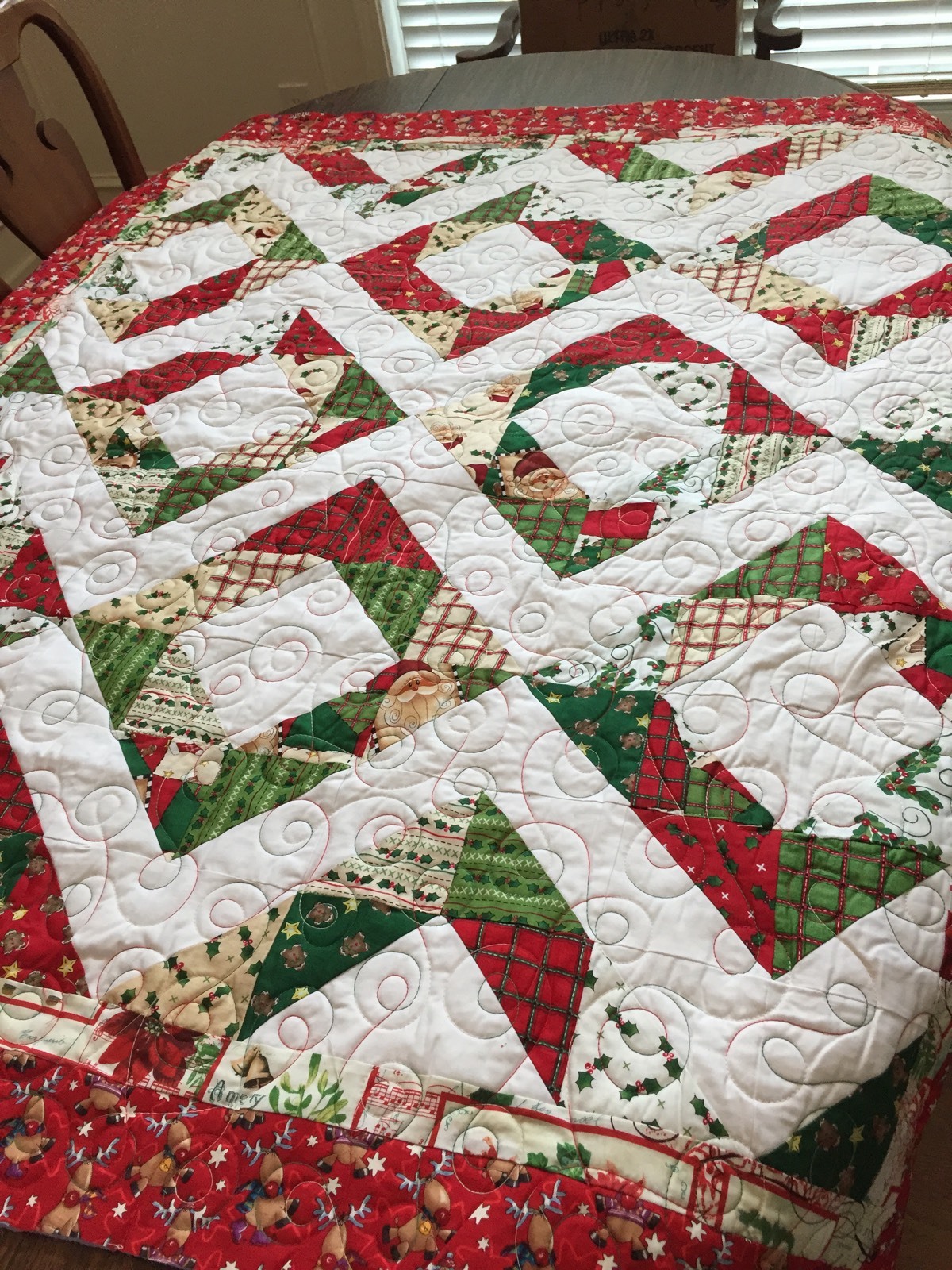 Long arm quilting service - Full size bed quilt
