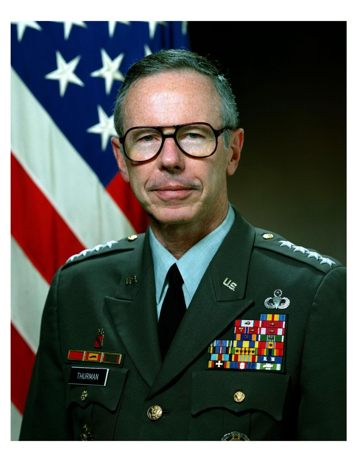 1990 United States Army General Maxwell R. Thurman 8x10 Photo On 8.5" x 11"
