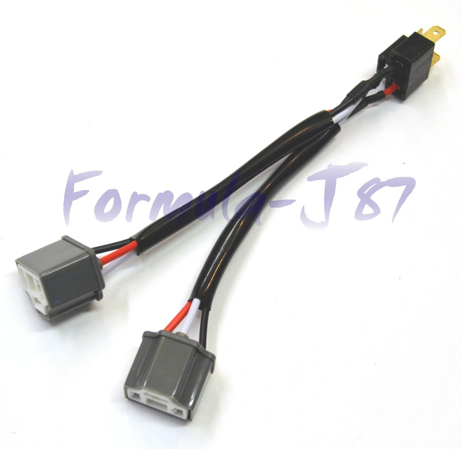 Splitter Wire Ceramic S 9003 HB2 H4 Two Harness Fog Light Adapter Replace Plug