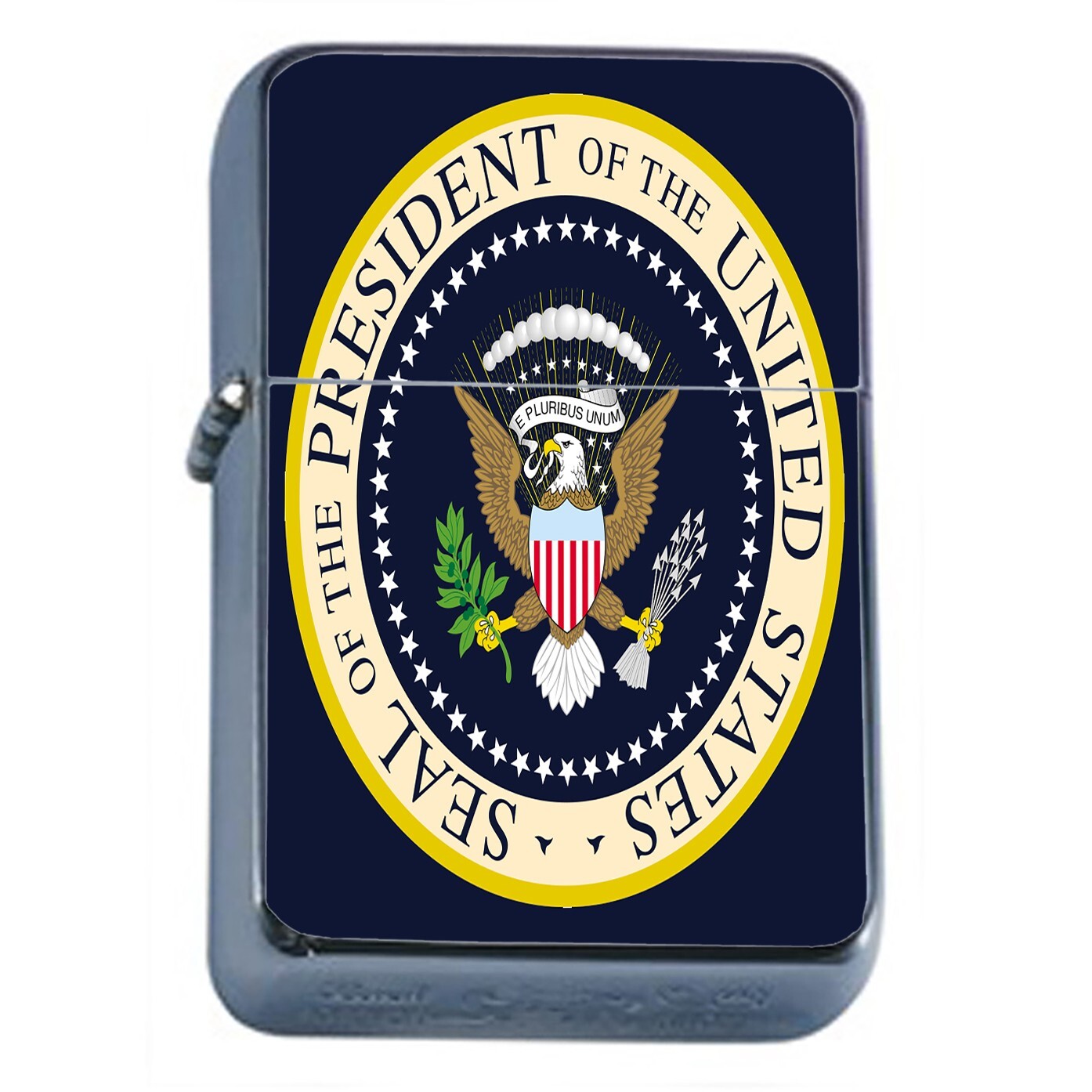 US Presidential Seal Oil Lighter Wind Resistant