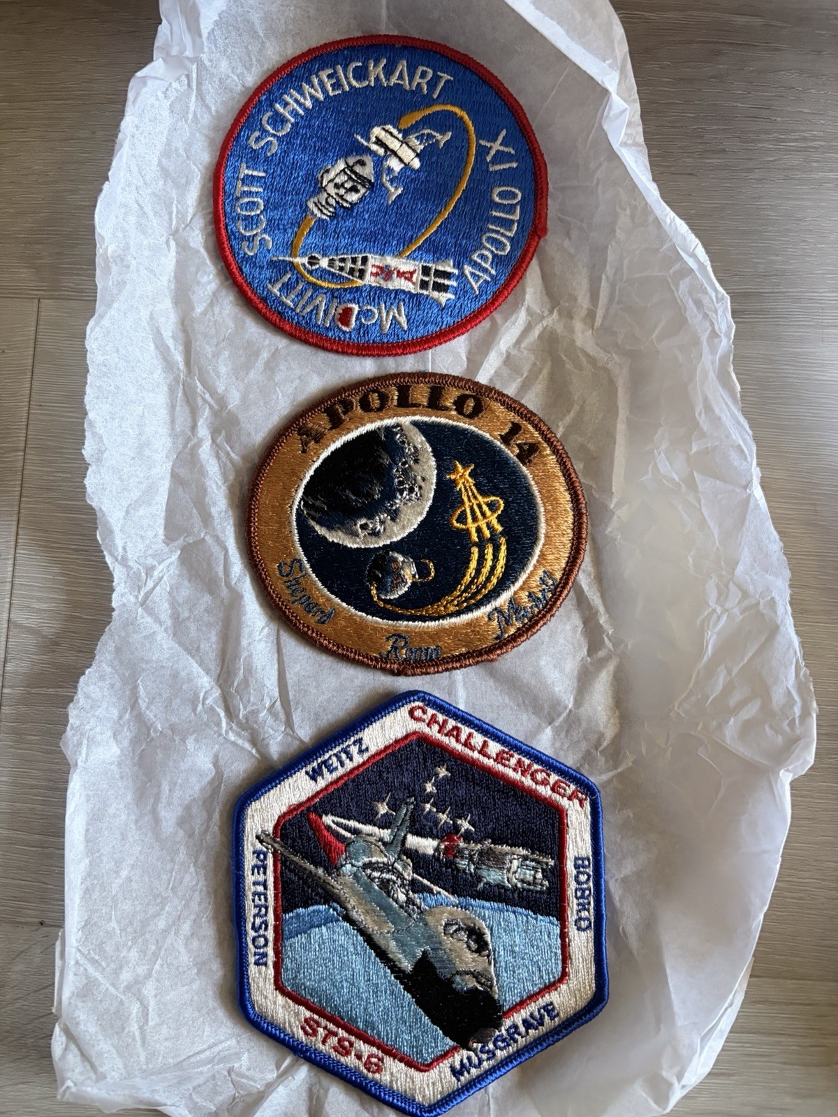 3 NASA Patches