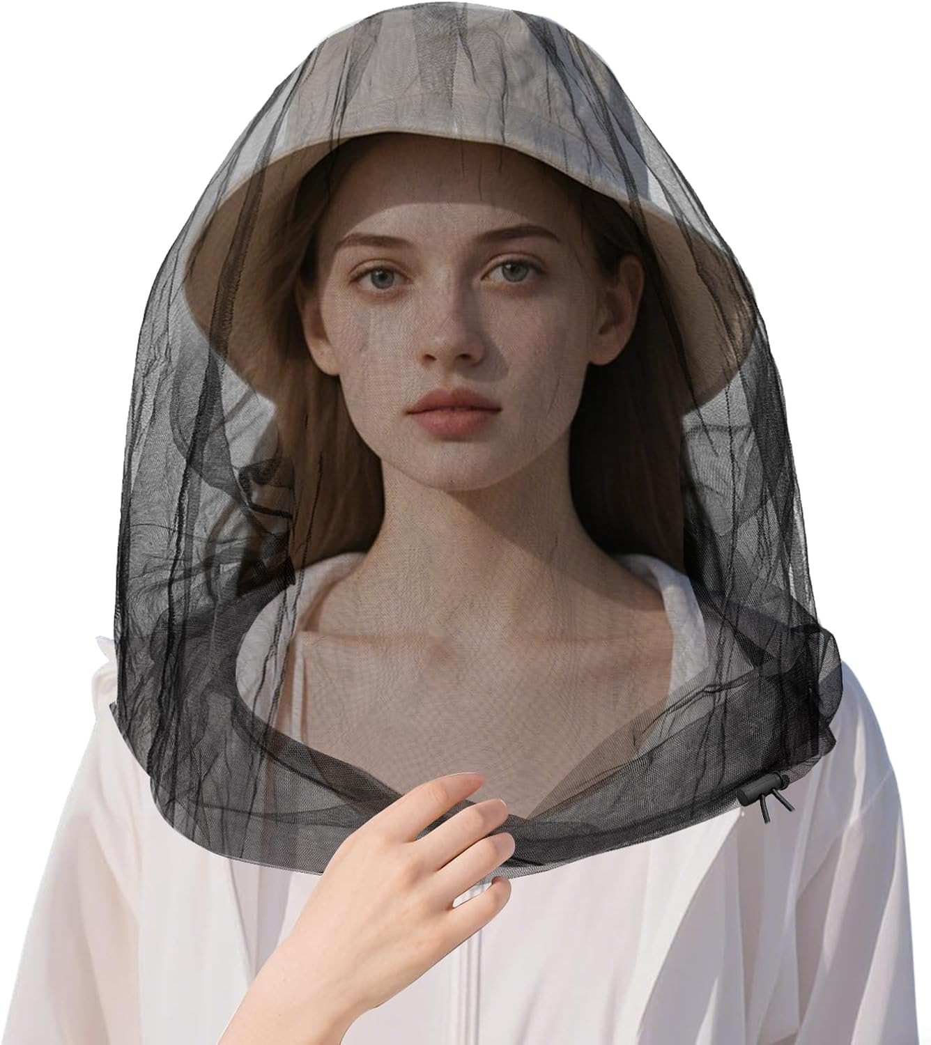 Oversized Mosquito Net 42 X 25 Inches Ultra Large Mosquito Head Net Face Neck Fl