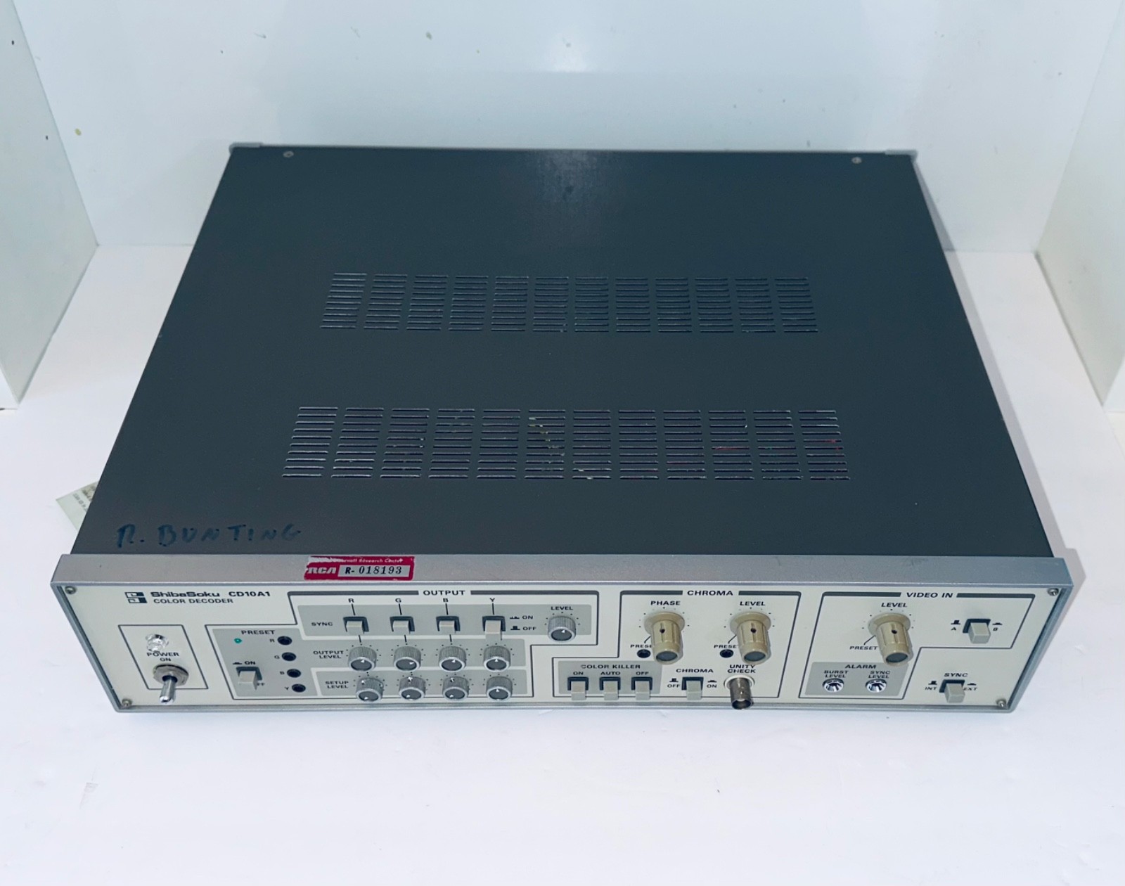 ShibaSoku CD10A1 Color Decoder – RCA Labs Broadcast – Clean & Tested
