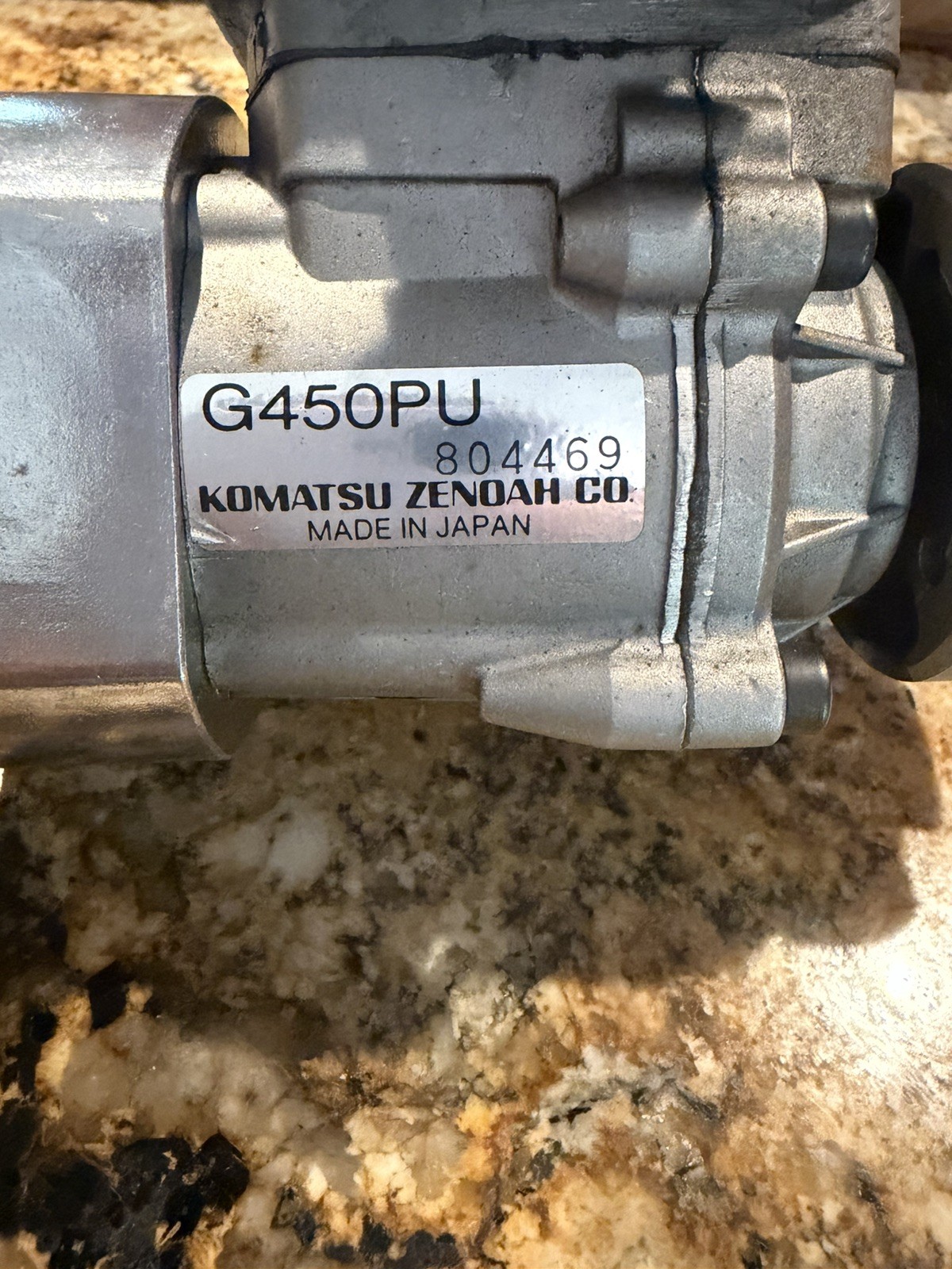 ZENOAH G45 GASOLINE 2 CYCLE RC AIRPLANE ENGINE NO BOX W/ BENNETT MUFFLER