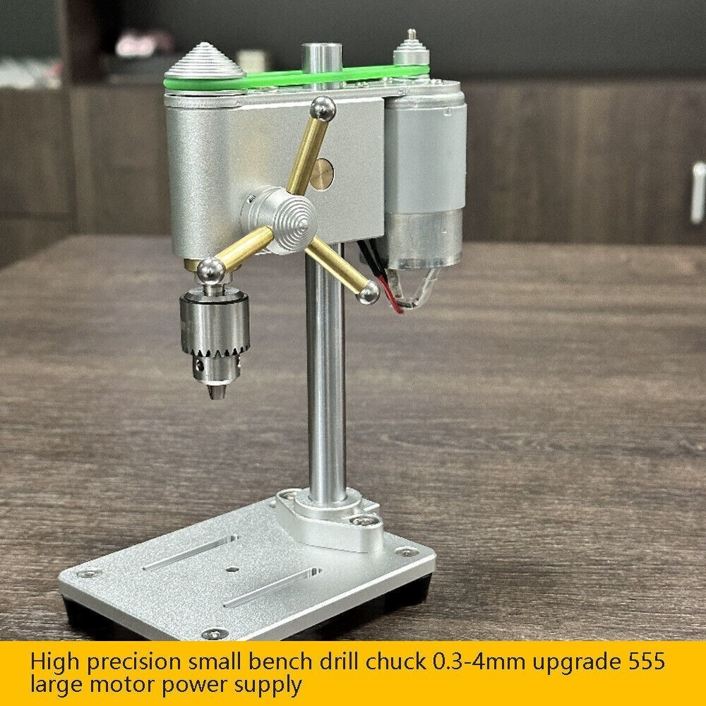 Micro Bench Drill 0.3-4mm Precision Watch Repair Tool Mini Drilling Machine NEW