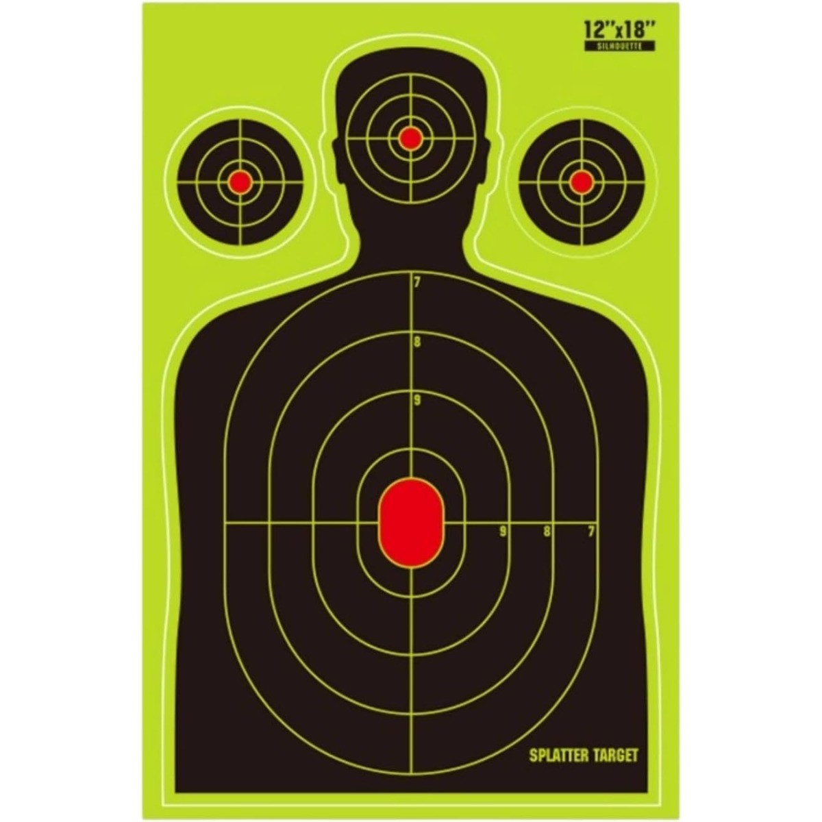 12x18in Splatter Shooting Targets - Silhouette Reactive Paper for Shooting Range