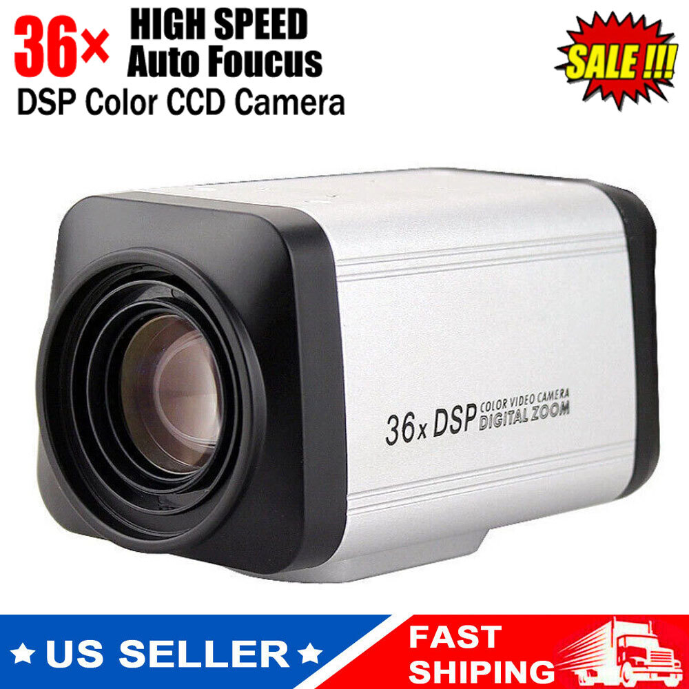 Camera Focus Color 36X Optical Zoom 1200TVL Auto Sony Video CCTV DSP Box 1/4" US