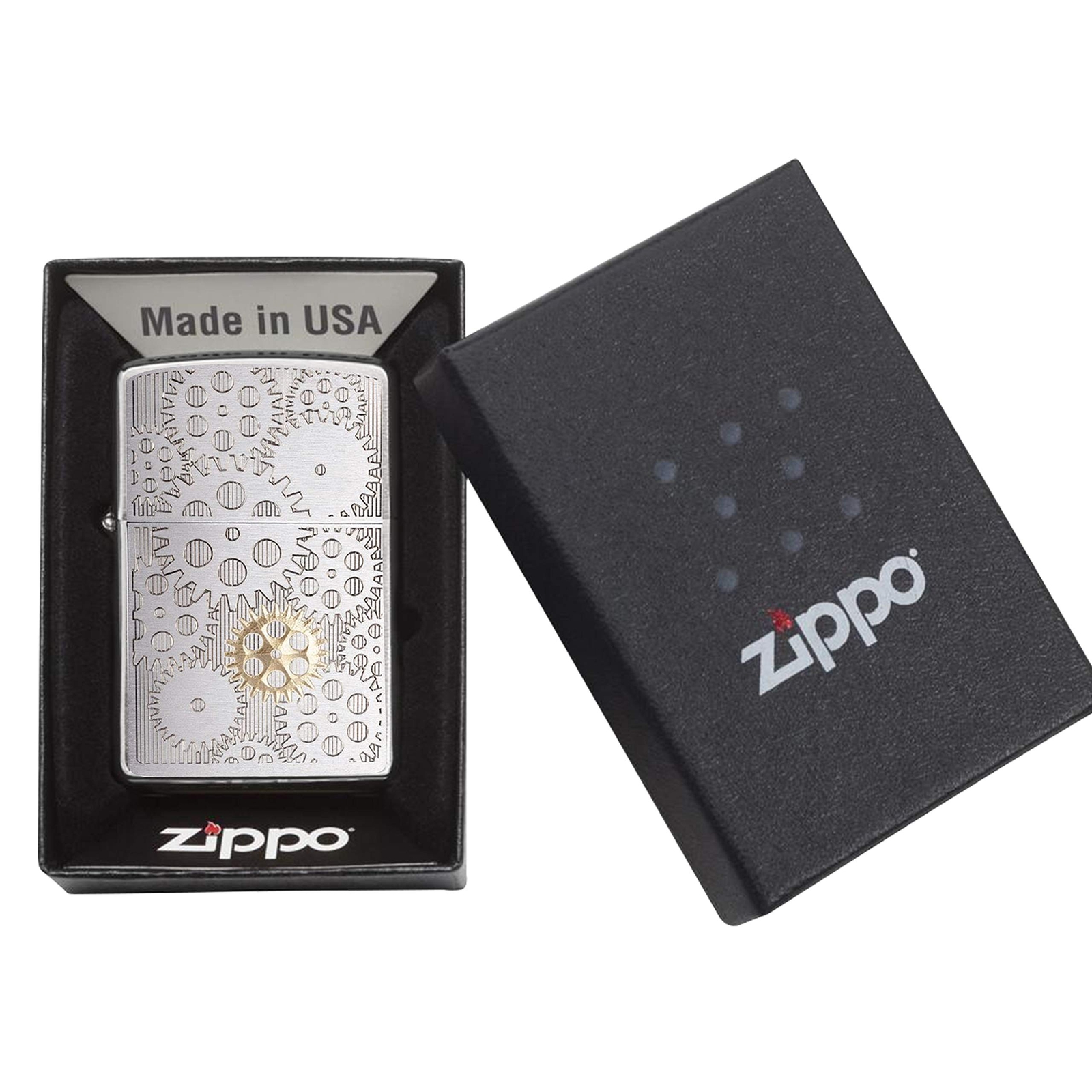 Zippo PF19 Gears Mechanical Design #29907 Lighter