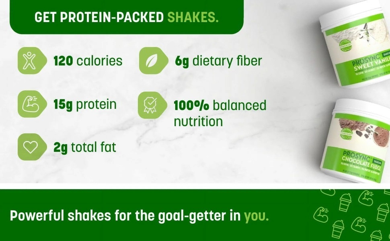 Prosync Shake, 15g Protein Drink Mix, Vanilla, 14 Servings, 16.3oz