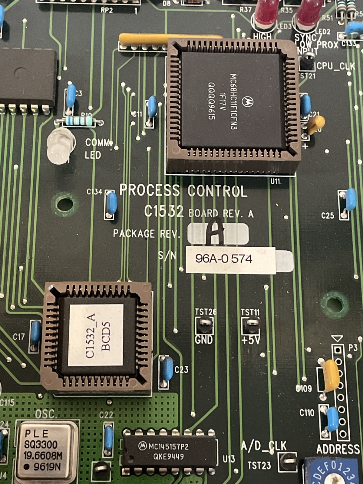 PROCESS CONTROL CORP. C1532 PC BOARD REV.A