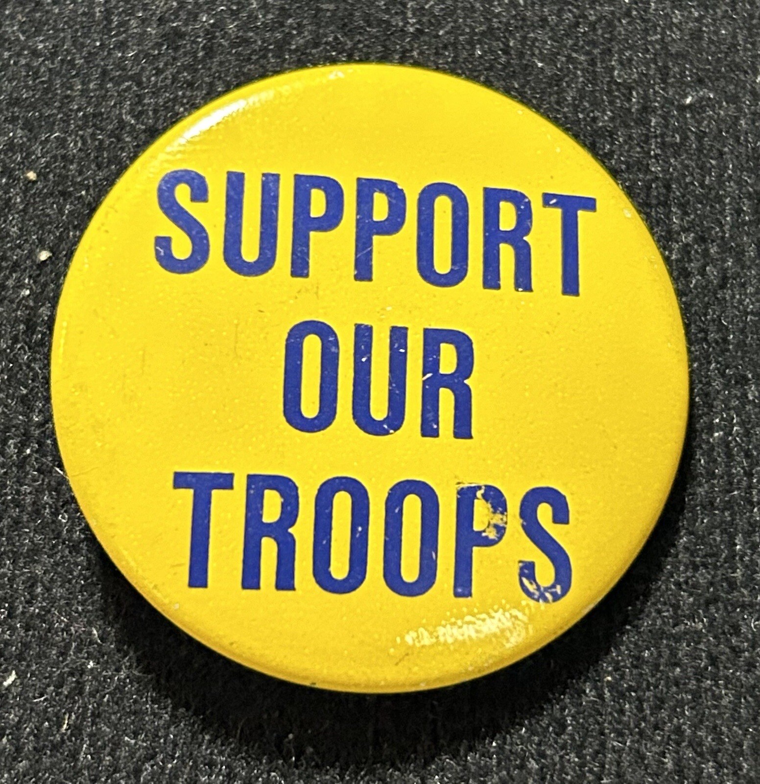 “SUPPORT OUR TROOPS”, ORIGINAL DESERT STORM PIN
