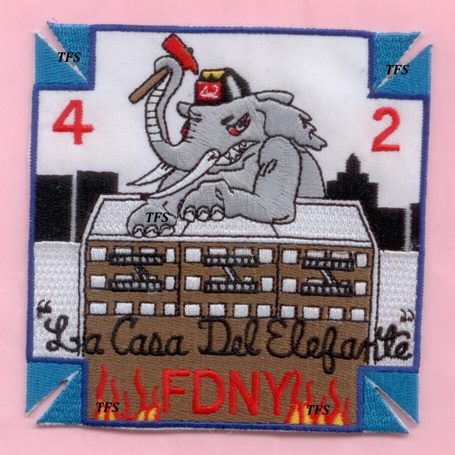 New York City Fire Dept Ladder 42 Patch La Casa del Elefante