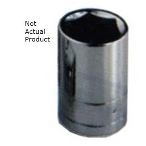 K Tool 28113 Chrome Socket, 1/2" Drive, 13mm, 6 Point, Shallow