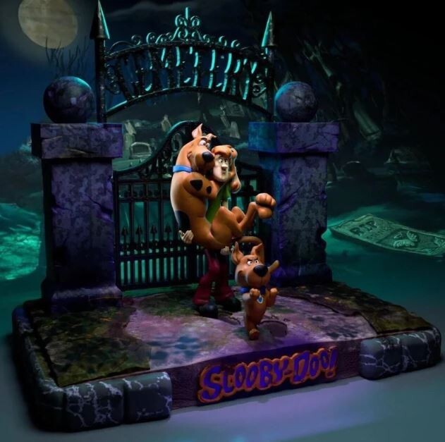 UNPAINTED Scooby Shaggy Scrappy Doo Diorama 3d Printed Model Kit