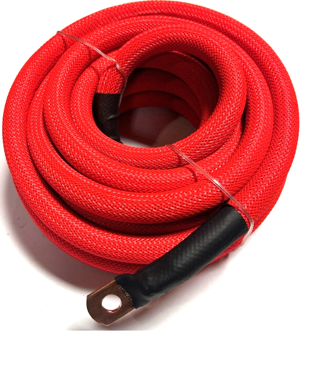 25ft 1/0 Gauge RED SNAKESKIN OFC Wire Strands Copper Marine Cable AWG
