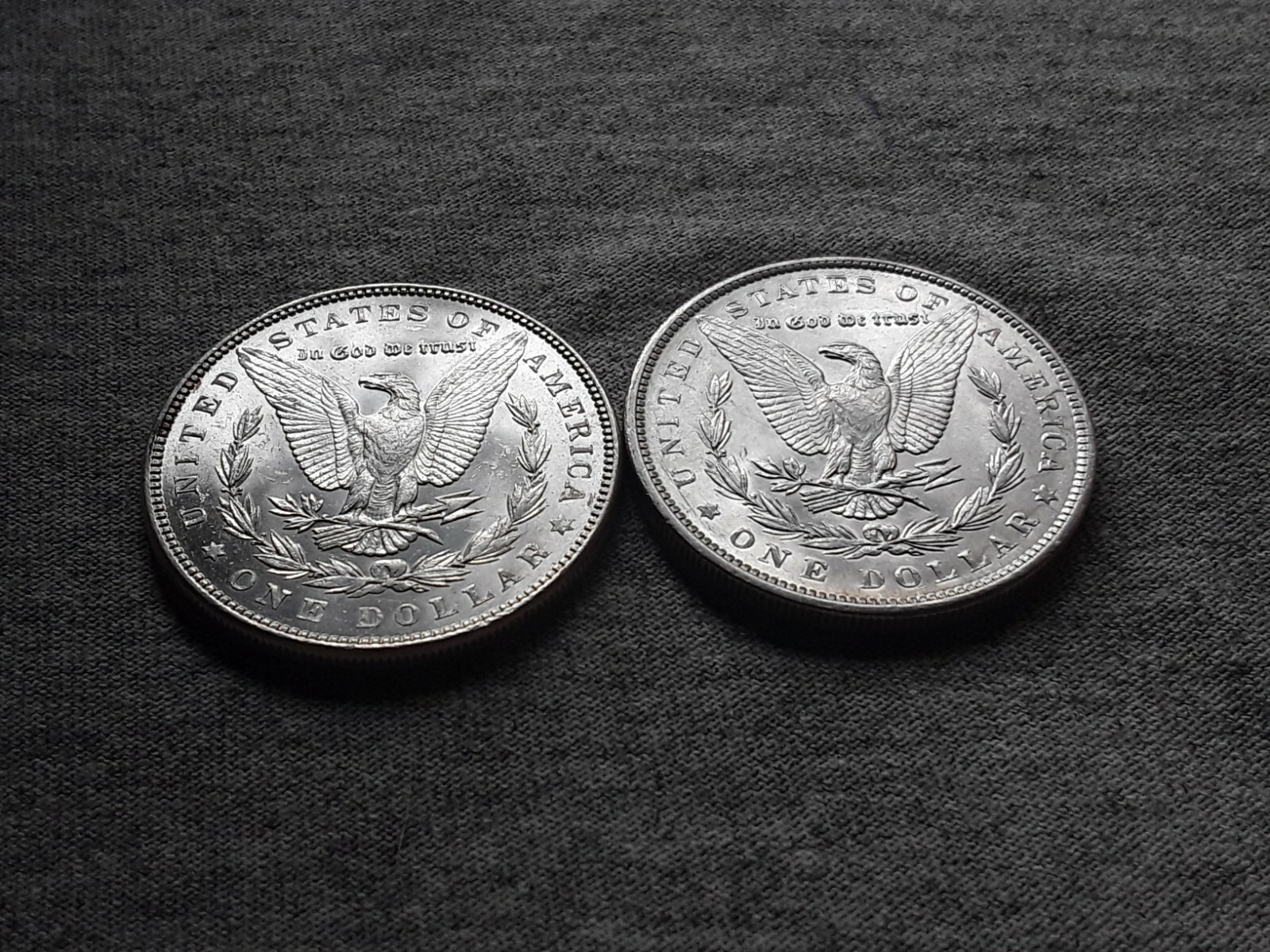 1888 AND 1889 MORGAN SILVER DOLLARS