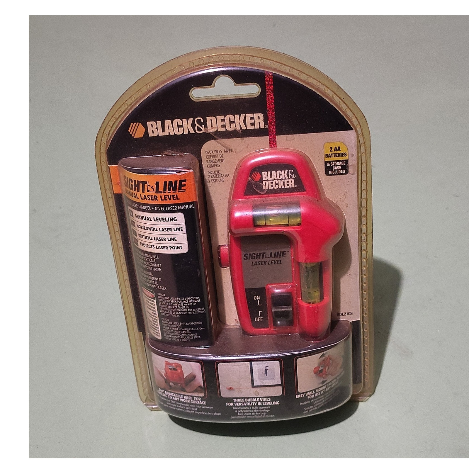 Black & Decker Sight-Line BDL210S Laser Level Measuring Technology