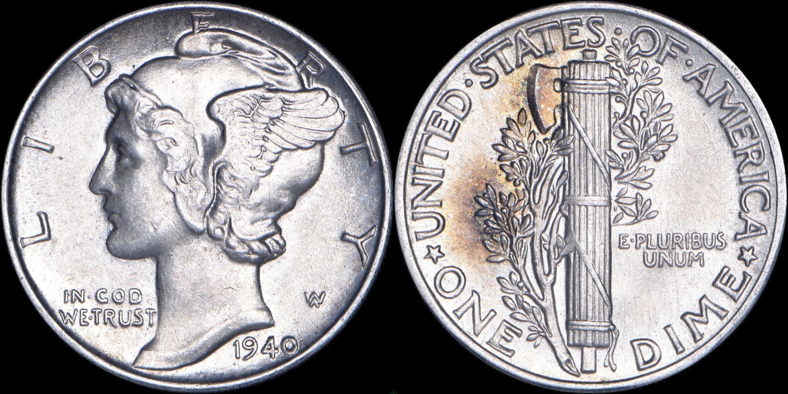 1940-P Mercury Dime Silver AU/UNCIRCULATED (see photo for exact coin)