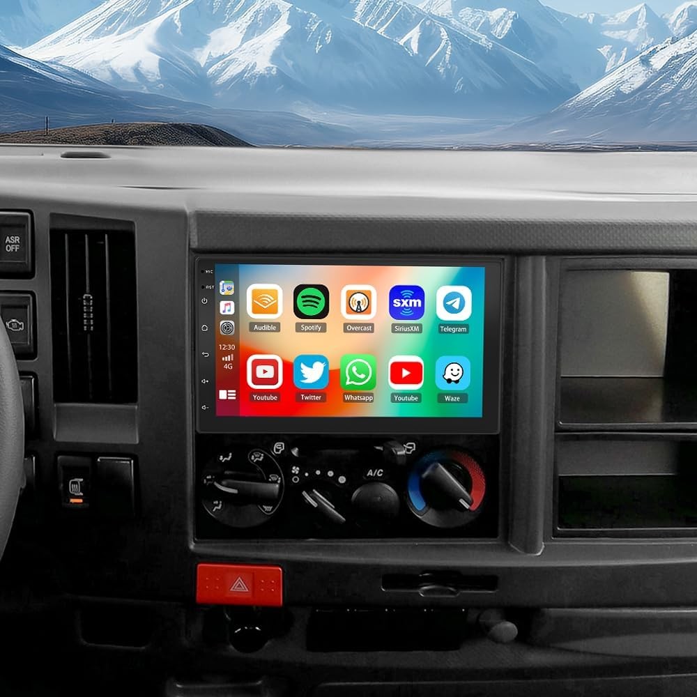 Android15 Car Radio CarPlay GPS NAVI  For Isuzu N Series NNR/NPR/NPS/NQR Truck